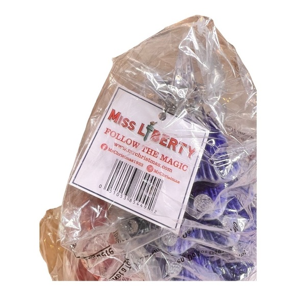 Miss Liberty‎ Red White Blue Decor Holiday Cake Stand NEW by Mr Christmas NEW - Picture 16 of 16